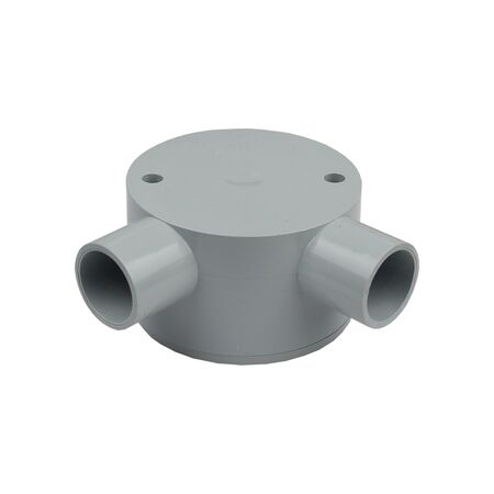 20mm Shallow Junction Box Right Angle – Box of 10