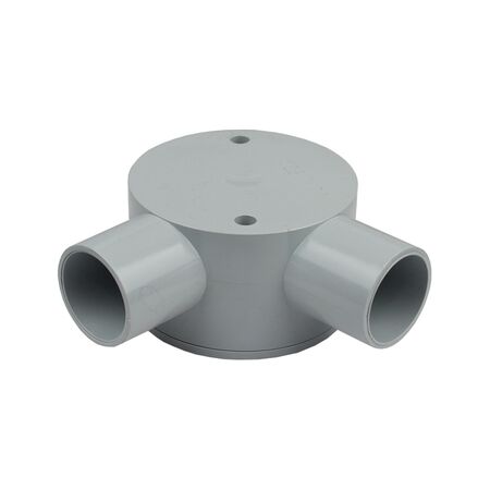 25mm Shallow Junction Box Right Angle – Box of 10