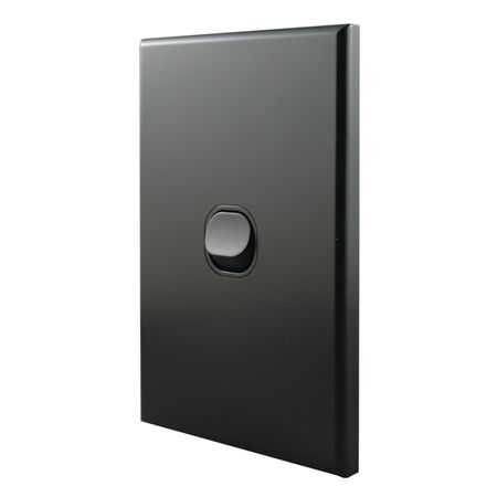 Light Switch 1 Gang – MATTE BLACK VERTICAL