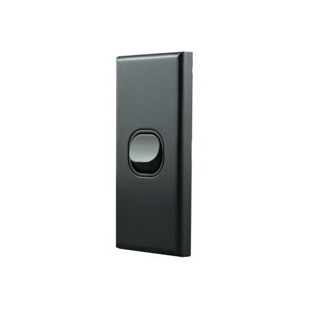 Architrave Switch 1 Gang MATTE BLACK