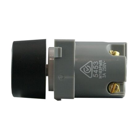 Mech 250V AC 75VA – 3 Position Rotary FAN MATTE BLACK