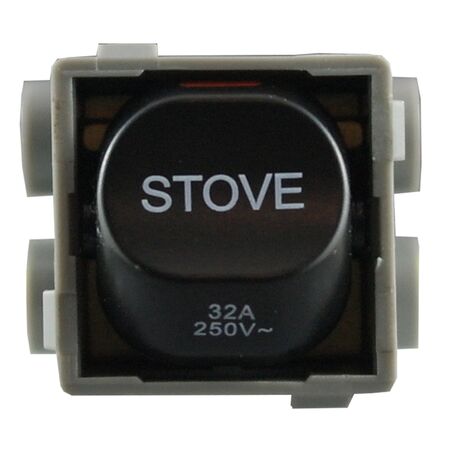 Mech 250V AC 32A Double Pole Matte Black – STOVE