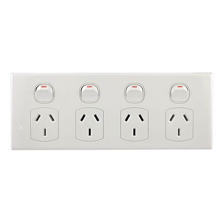 4 Gang Slimline Power Point