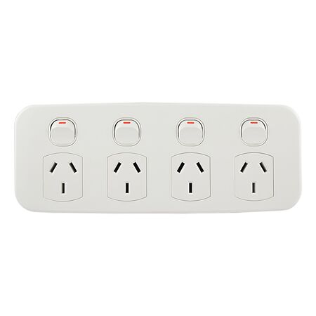 4 Gang Slimline Power Point