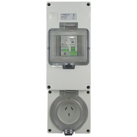 IP66 RCD Protected Socket Outlet 3 Pin – 250V 10A