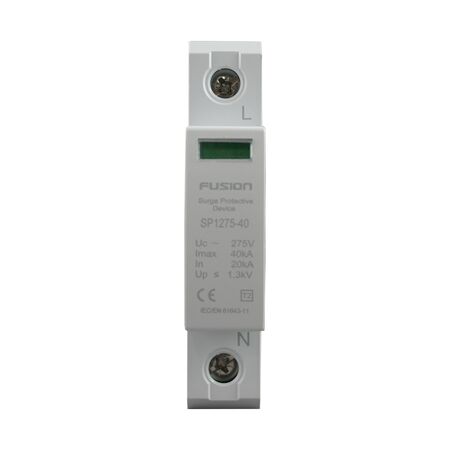 Surge Arrestor Type 2, 1 Pole 275V 40kA L-N