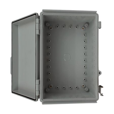 IP65 Weatherproof Enclosure 300 x 200 x 130mm Grey Hinged Cover