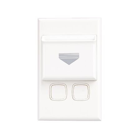 Excel Hospitality Keycard Switch - 2 x 20A Switches with Top Pocket Neons + 10A Independent Switch