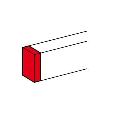 DLP PVC 50x80mm End Cap White