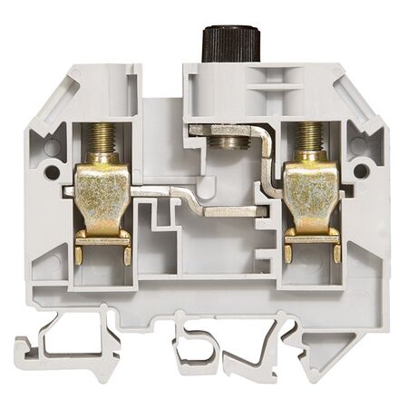 Viking 3 - Disconnect terminal block 1 connection for fuse cartridge 5x20 with screwed plug grey 0.25 to 16mm² rigid - 0.25 to 10mm² flexible - 12mm pitch