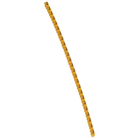 CAB3 - Markers for terminal blocks and wiring 0.15 to 0.5mm² black letters on yellow background 0.15-0.5mm² letter J pack of 300
