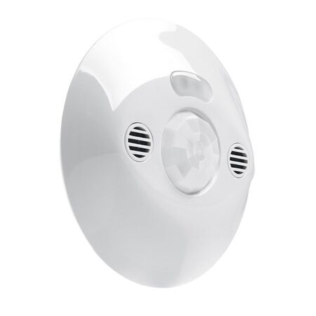Sensor for work areas - ceiling mounted dual vacancy/occupancy all load 3 wire with override IP20 240V a.c. 8m?