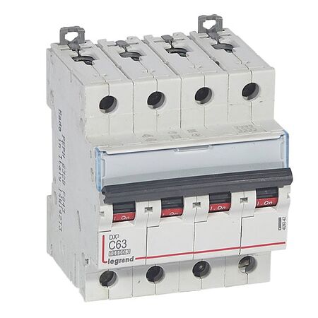 Miniature Circuit Breaker DX3 400V a.c - 4P C 63A 10KA