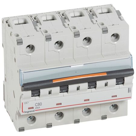 Miniature Circuit Breaker DX3 240V a.c - 4P C 80A 25KA
