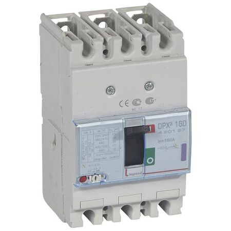 DPX³ 160 Thermal Magnetic MCCB - Icu 50 kA - 400 V~ - 3 Phase - 160 A