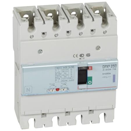 DPX³ 250 Thermal Magnetic MCCB - Icu 50 kA - 400 V~ - 4P - 250 A