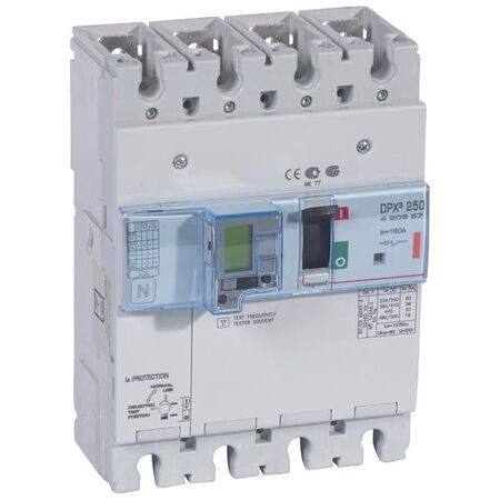 DPX³ 250 MCCB Electronic Release + e.l.c.bs - Icu 36 kA - 400 V~ - 4 Phase - 160 A