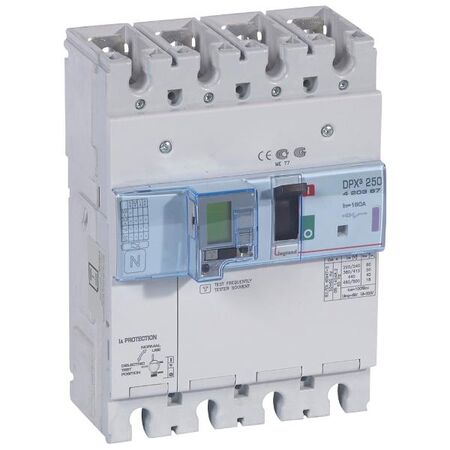 DPX³ 250 MCCB Electronic Release + e.l.c.bs - Icu 50 kA - 400 V~ - 4 Phase - 160 A