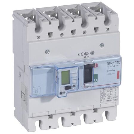 DPX³ 250 MCCB Electronic + Energy Metering - Icu 36 kA - 400 V~ - 4 Phase - 160 A