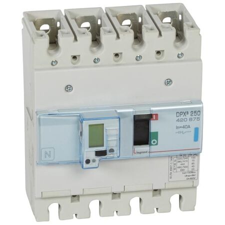 DPX³ 250 MCCB Electronic + Energy Metering - Icu 70 kA - 400 V~ - 4 Phase - 40 A