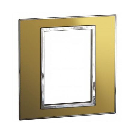 ARTEOR Square 3 Module Coverplate Reflective Gold