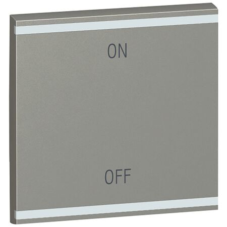 Arteor - MyHOME - Square key cover BUS/SCS - ON/OFF - 2 modules - magnesium