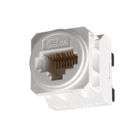 Excel Life - RJ45 socket/mechanism Cat6A UTP 8 contacts white