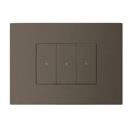 ARTEOR with NETATMO - Smart Switch Horizontal - 3 Gang - 3 Wire - Magnesium