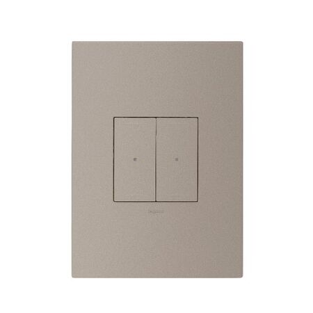 ARTEOR with NETATMO - Smart Dimmer Vertical - 2 Gang - 3 Wire - Aluminium