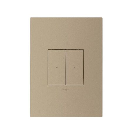 ARTEOR with NETATMO - Smart Switch Vertical - 2 Gang - 3 Wire - Champagne