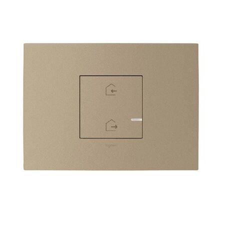 ARTEOR with NETATMO - Wireless Master On/Off Scenario - Horizontal - 1 Gang 2 Module - Champagne