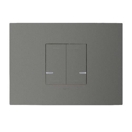 Arteor with Netatmo 2 Gang 2 Module Wireless Remote Control with Coverplate Magnesium