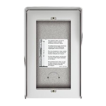 Bticino Sfera 2 Module Wall Mount Box with Rainshield Allmetal