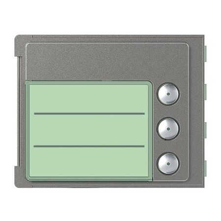 Bticino Sfera Robur Single Column 3 Pushbutton Front Cover Plate Allstreet