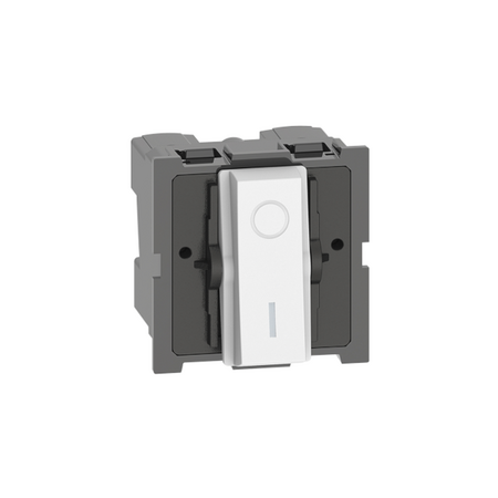 Bticino Living Now Double Pole 32AX 1 Way 2 Module Switch White