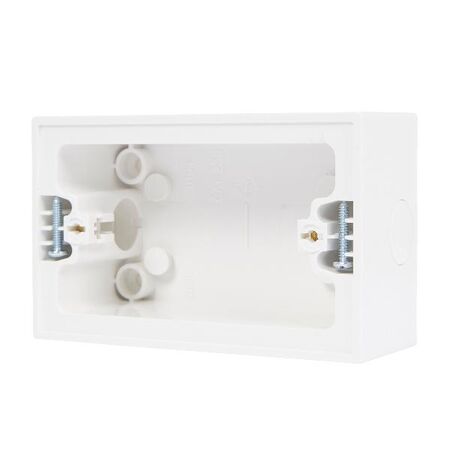 HPM IP56 41mm Deep Weatherproof Mounting Block 120x75x44mm White