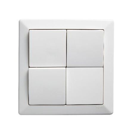 Como - Vertical switch 3 gang 10A 240V a.c. white