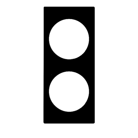 Excel Life - Accessory - insert 1 module 2 gang -black