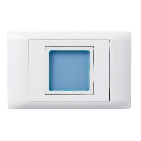 Excel Life - Common plate - Signalling blue LED light 1W 240V a.c. white