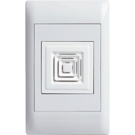 Excel Life - Common plate - Buzzer 1 gang 240V a.c. 80dB at 1m white