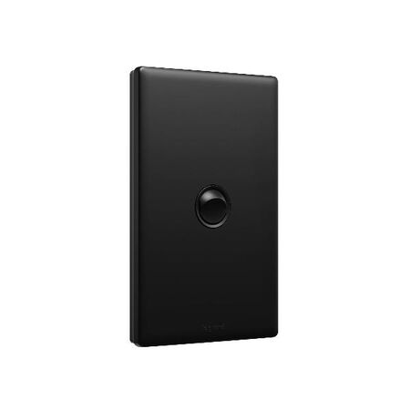 Excel Life 16AX 2 Way Single Pole Double Throw Vertical Rocker Switch 1 Gang Matt Black