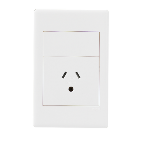 Excel Life 10A Round-Earth Autoswitch Vertical Single Powerpoint Gloss White