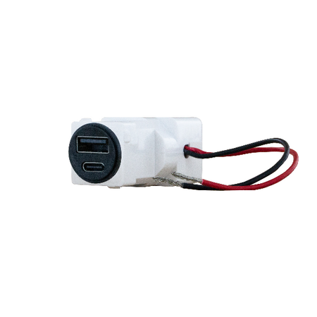 Excel Life Type A+C 15W USB Charger Mechanism Black