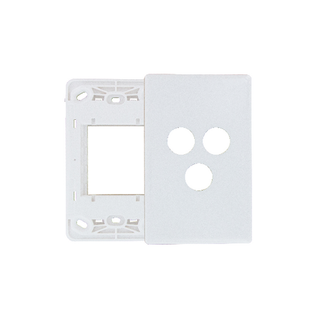 Excel Life Smart Grid & Plate for 1 Smart Switch / Dimmer and 1 Wireless Master Switch / Blind Switch Gloss White