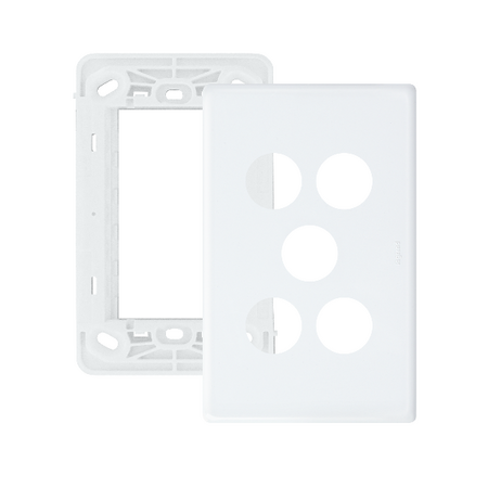 Excel Life Smart Grid & Plate for 1 Smart Switch / Dimmer and 2 Wireless Master Switch / Blind Switch White
