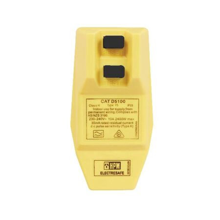 HPM Heavy Duty Portable Safety Switch Plug Yellow