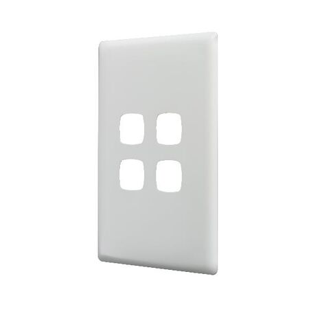 Linea - Coverplate 4 gang white
