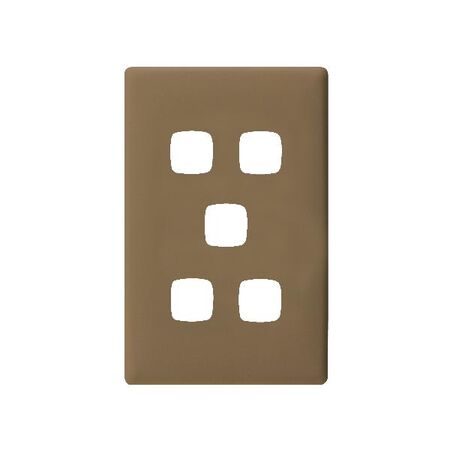 Linea Coverplate 5 gang ninja khaki