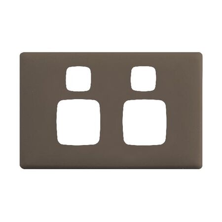 Linea - Powerpoint coverplate 2 gang wet elephant