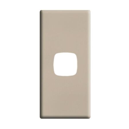 Linea Architrave coverplate 1 gang ghost gum